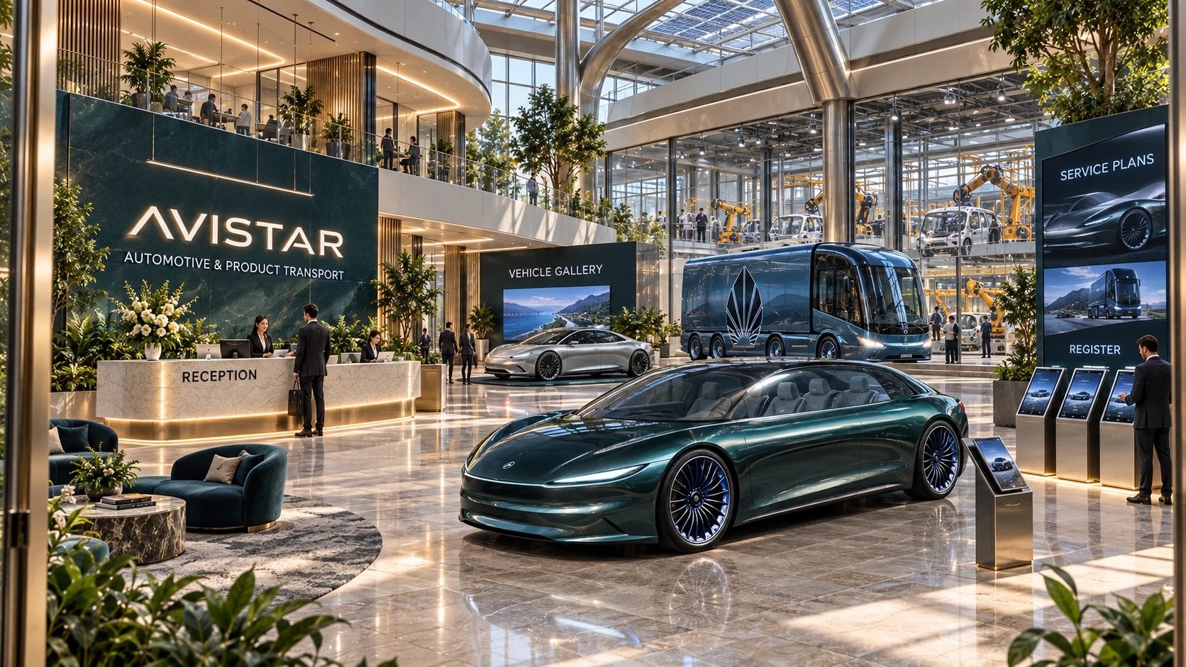 Automotive & Product Transport exhibition background